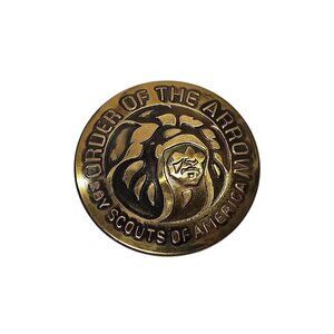 Vintage Order of the Arrow Boy Scouts of America BSA Belt Buckle 2.75" Diameter